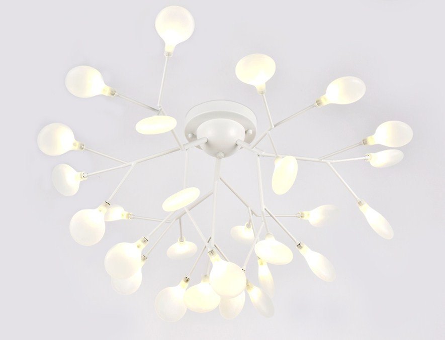

Люстра средней высоты Ambrella light TR3011/27 WH/FR (белый/матовый)