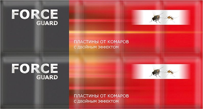 

Пластина от насекомых Euroguard От комаров красные б шт
