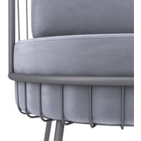 Интерьерное кресло Sheffilton SHT-AMS123 (стальной серый/графит муар)