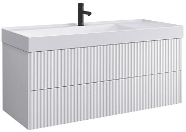 

Belux Тумба под умывальник Сиртаки НП 120-02 (1, белый глянцевый)