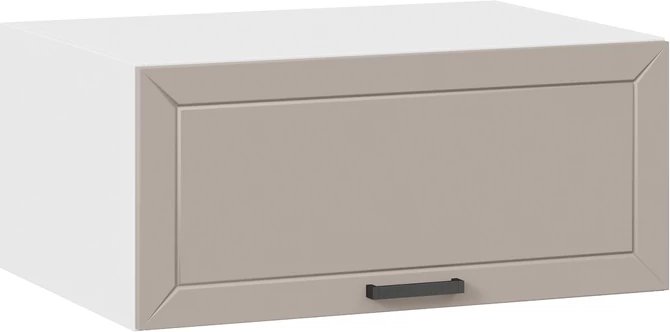 

Шкаф навесной Трия Лорас 1В8Г с одной откидной дверью (белый/холст латте)