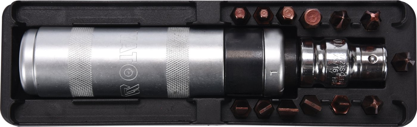 

Набор отвертка с битами Yato YT-28015 (15 предметов)