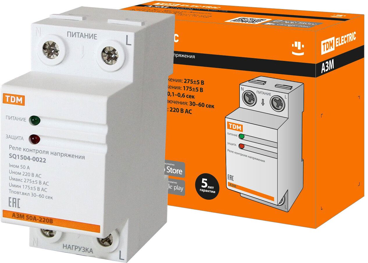 

Реле напряжения TDM Electric SQ1504-0022