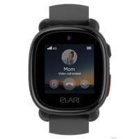 Детские умные часы Elari KidPhone 4G Lite (черный)