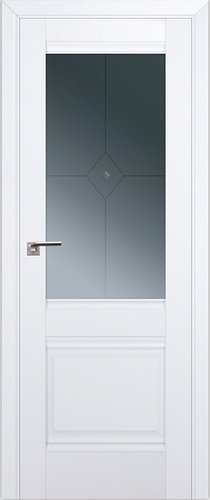 ProfilDoors Классика 2U L 80x200 (аляска/графит с прозрачным фьюзингом)