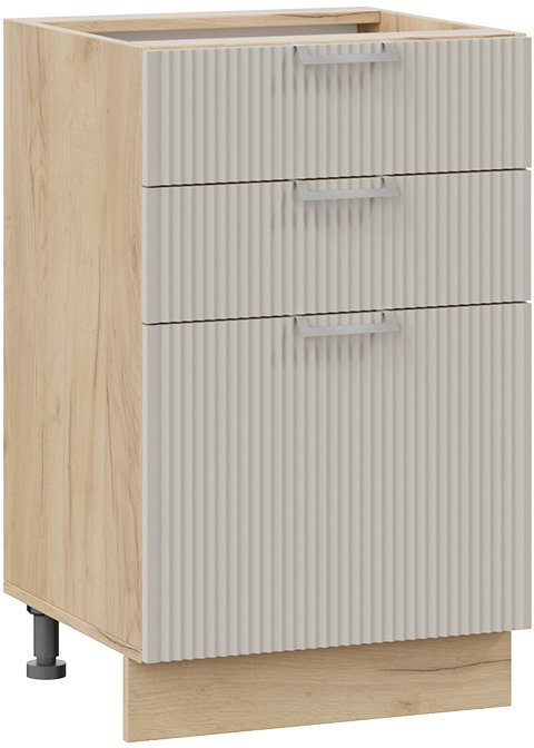 

Шкаф напольный Трия Кимберли 1Н5Я3 (дуб крафт золотой/крем)