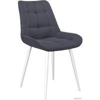 Стул DikLine 206М (B28 антрацит/ножки белые)