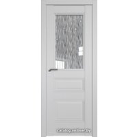 Межкомнатная дверь ProfilDoors 67U L 90x200 (манхэттен/стекло дождь белый)