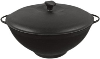 Кастрюля Ситон WOK без покрытия с крышкой 8 л