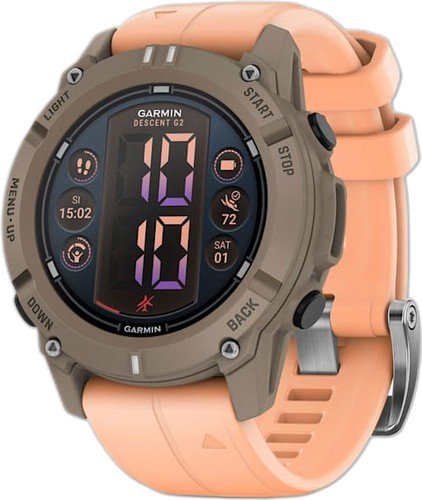 Умные часы Garmin Descent G2 (коричневый/розовый)