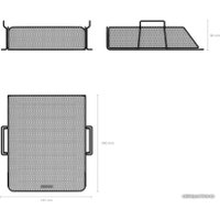 Лоток для бумаг Erich Krause Compass Classic метал. 22517 (черный)