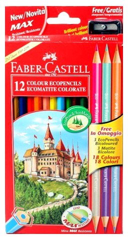 

Набор цветных карандашей Faber Castell Замок 110312 (18 шт)