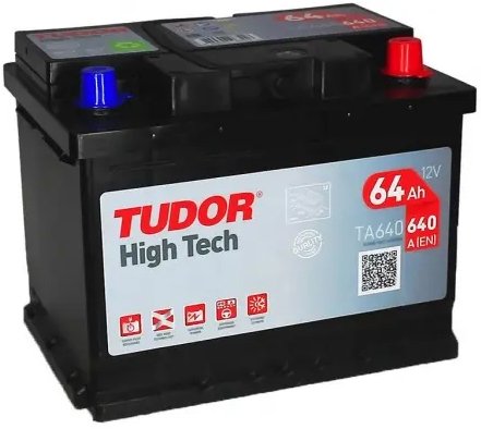 

Автомобильный аккумулятор Tudor High Tech TA640 R+ (64 А·ч)