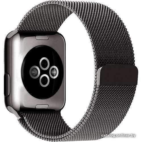 

Браслет Rumi Milanese loop металлический для Apple Watch 38/40/41mm (черный)