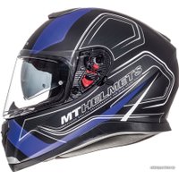 Мотошлем MT Helmets Thunder 3 SV Trace Matt (XS, черный/синий)