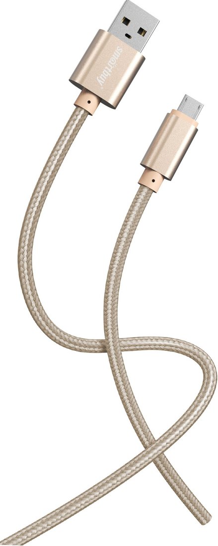 

Кабель SmartBuy iK-12-S02g USB Type-A - microUSB (1 м, золотой)