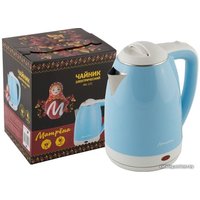 Электрический чайник Матрена MA-122 (стальной/голубой)