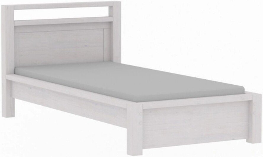 Кровать ММЦ Фьорд 90x200 (белый воск)