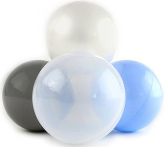 Шарики для сухого бассейна Midzumi Baby Beach (сиреневый, 200 шт ассорти с голубым)