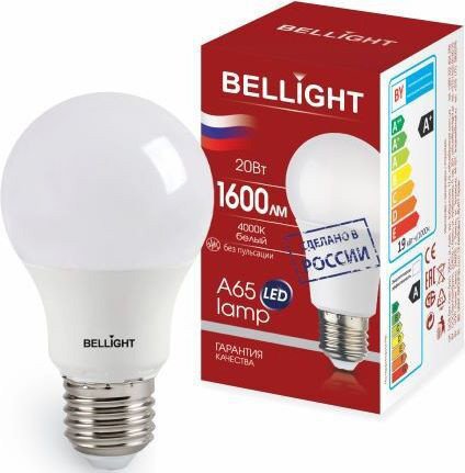 

Светодиодная лампочка Bellight A65 20W 4000К E27