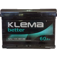 Автомобильный аккумулятор Klema Better 6СТ-60А(0) (60 А·ч)