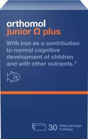 Комплекс Orthomol Junior Omega Plus 15г (90 жевательные ирисок)