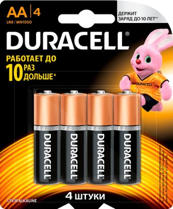 Батарейка DURACELL LR6/MN1500 AA 4 шт.