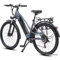 Электровелосипед White Siberia Camry Light (матовый синий)