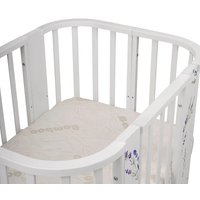 Кроватка-трансформер Indigo Baby Line 5 в 1 с поперечным маятником (лаванда)