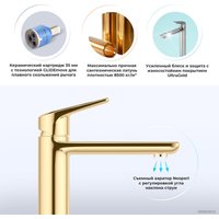 Смеситель Wellsee ICON! for life 182308000, отдельностоящий (золотой)