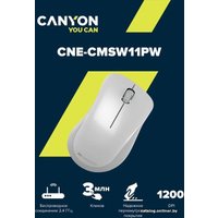 Мышь Canyon MW-11 (белый)