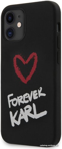 Чехол для телефона CG Mobile Karl Lagerfeld для Apple iPhone 12 mini KLHCP12SSILKRBK