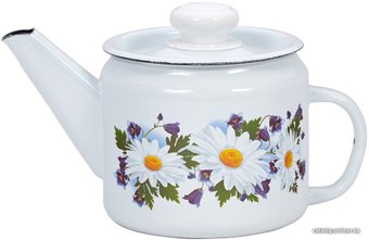 Чайник без свистка Лысьвенские эмали Ромашковое поле С-2707 П2/4Рч