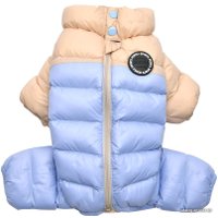 Комбинезон для животных Puppia Ultra Light Pastel PAUD-JP1675-BE-S (бежевый/голубой)