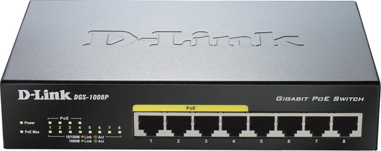 

Неуправляемый коммутатор D-Link DGS-1008P