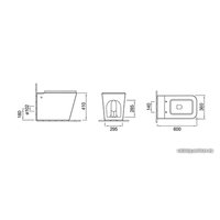 Унитаз приставной Cerutti Disgrazia Pulse CT7269