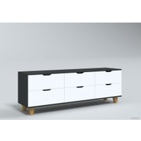 Комод Миркомодоф Майн 17 (антрацит/белый)