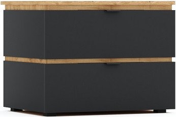 

Тумба КМК Мебель 2Я Ривьера 1 0970.23 (дуб наварра/шагрень черная)