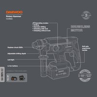 Перфоратор Daewoo Power DAH 2821 Li Set (с 1-им АКБ, кейс)