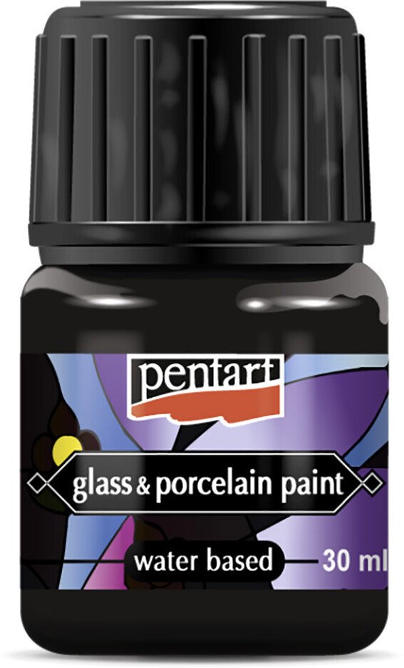 

Краска для стекла и керамики Pentart Glass&Porcelain 30 мл (черный)