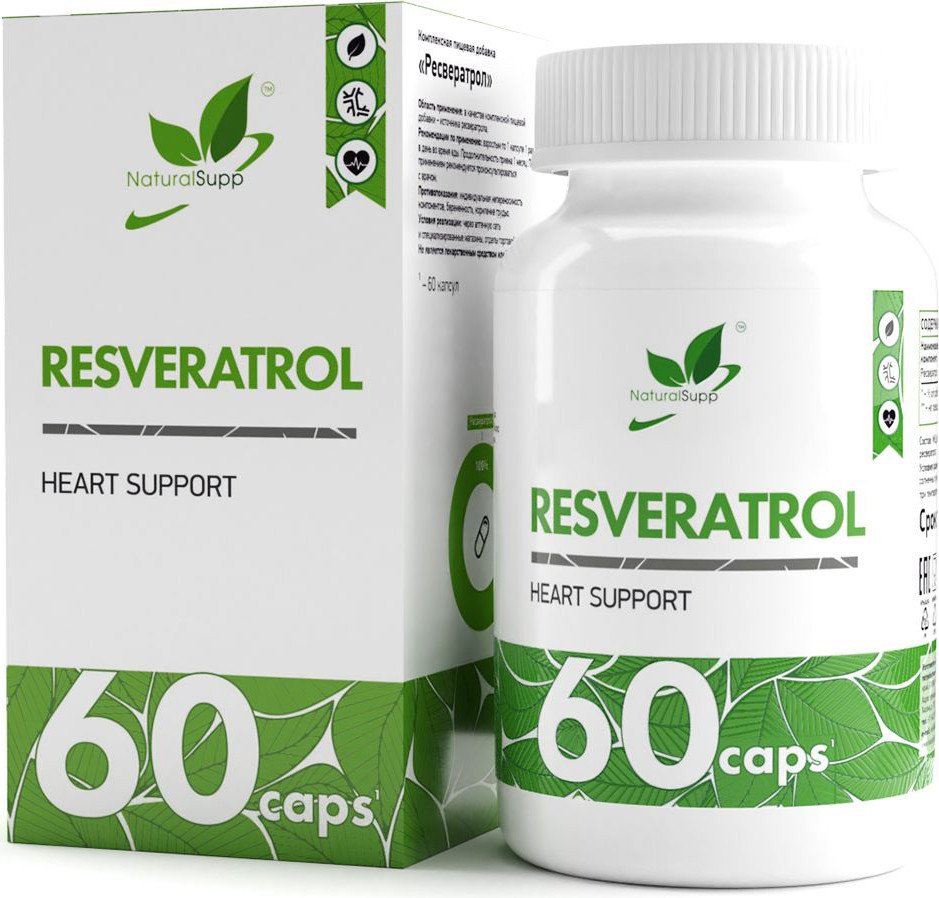 

БАД NaturalSupp Ресвератрол (Resveratrol), 60 капсул