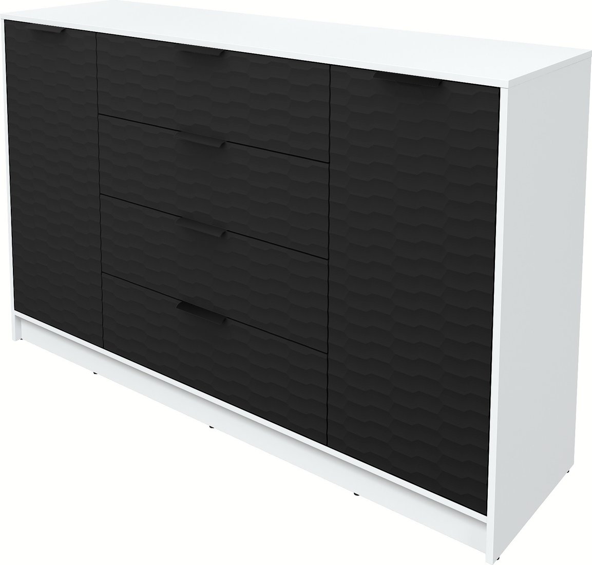 

Тумба Интерлиния Концепт Зодиак КТ-Т160 (белый платинум/черный)