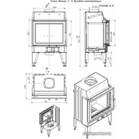 Свободностоящая печь-камин Мета-Бел Fenix 2 ТКТ 10.0-02