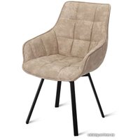 Стул с подлокотниками Aero B815-m COW Latte BK (экокожа, латте)