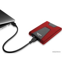 Внешний накопитель ADATA DashDrive Durable HD650 AHD650-1TU31-CRD 1TB (красный)