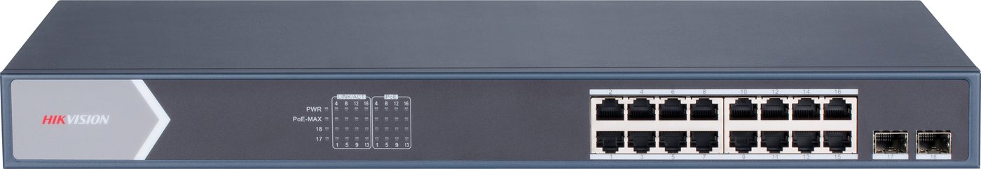 

Настраиваемый коммутатор Hikvision DS-3E1518P-SI
