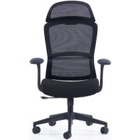 Офисное кресло SitZone CH-555A (сетка/ткань, черный) в Бобруйске