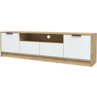 Тумба Интерлиния ТВ Концепт КТ-ТВ4-50 (белый платинум/дуб золотой)