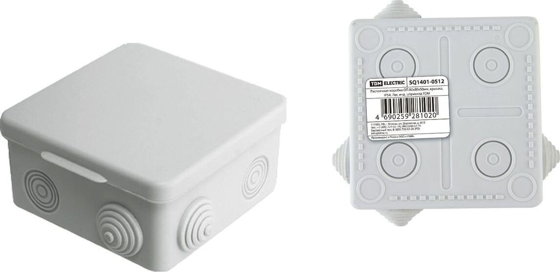 

Накладная коробка TDM Electric SQ1401-0512 (белый)