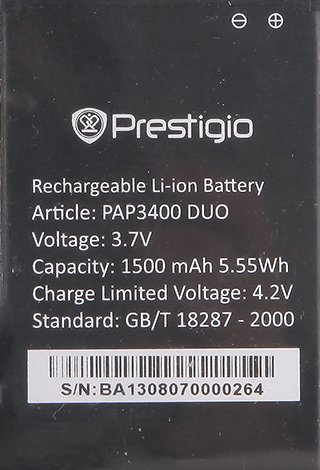 

Аккумулятор для телефона Prestigio PAP3400BA